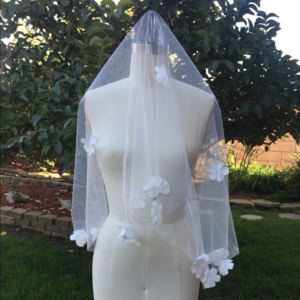 Wedding Veil, Bridal Veil, Tulle Veil, Long Veil - Picture 4 of 8